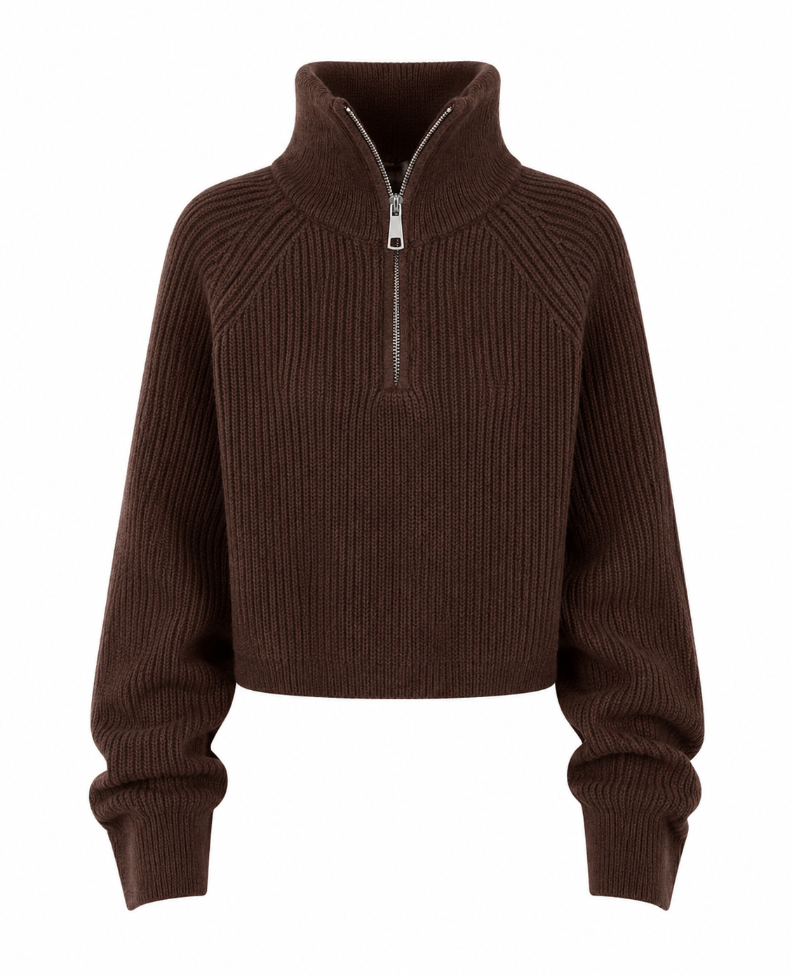 Aspen Zip-Neck Knit Sweater