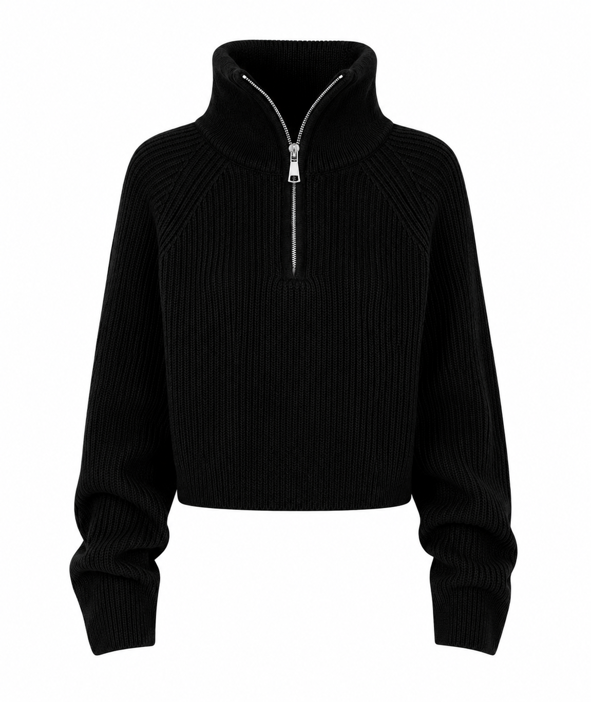 Aspen Zip-Neck Knit Sweater