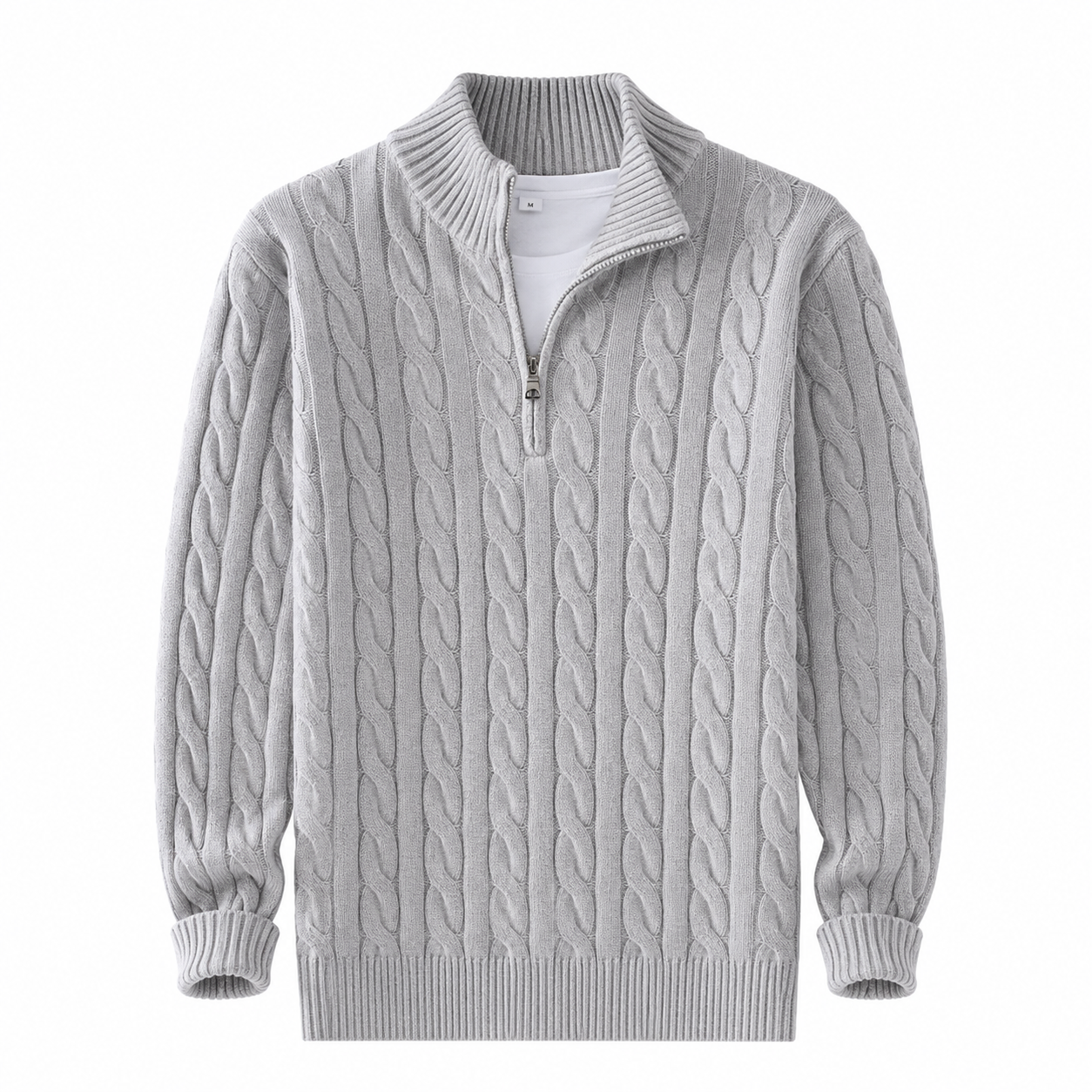 Aurelia Wide-Collar Knit Sweater
