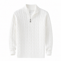 Aurelia Wide-Collar Knit Sweater