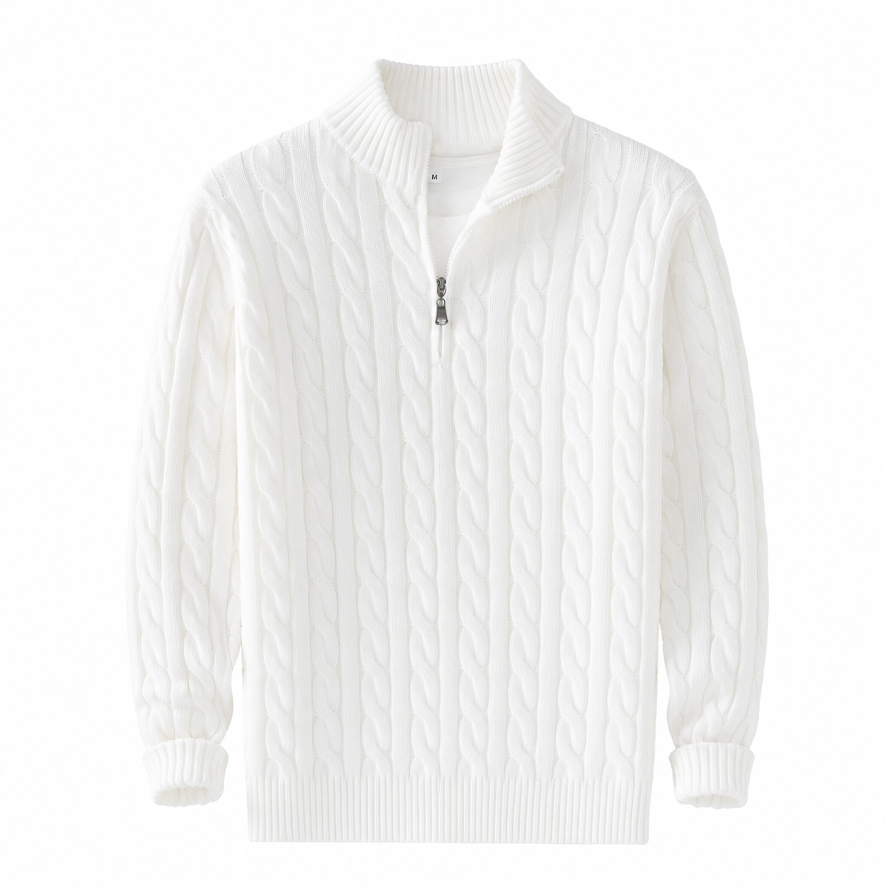 Aurelia Wide-Collar Knit Sweater