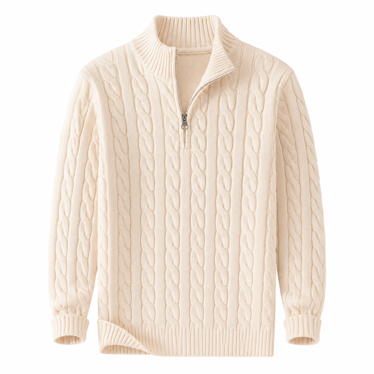Aurelia Wide-Collar Knit Sweater