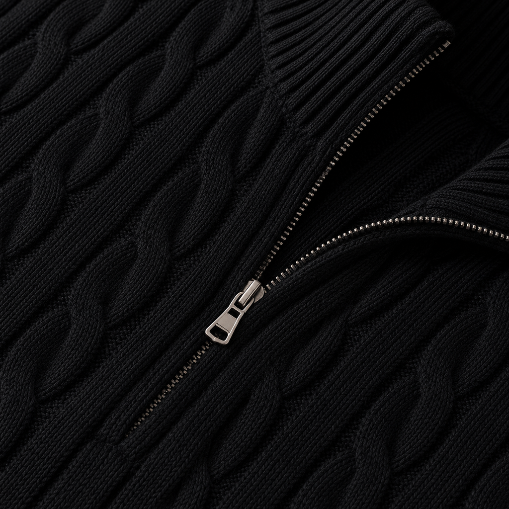 Aurelia Wide-Collar Knit Sweater
