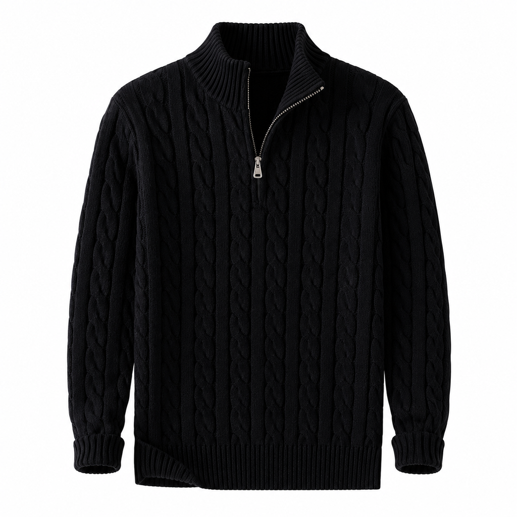 Aurelia Wide-Collar Knit Sweater