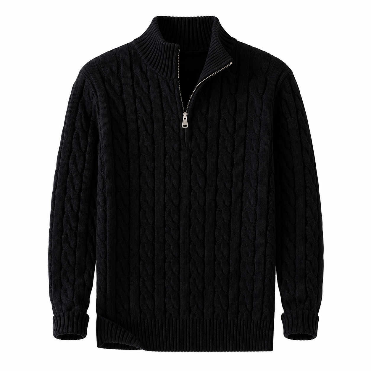 Aurelia Wide-Collar Knit Sweater