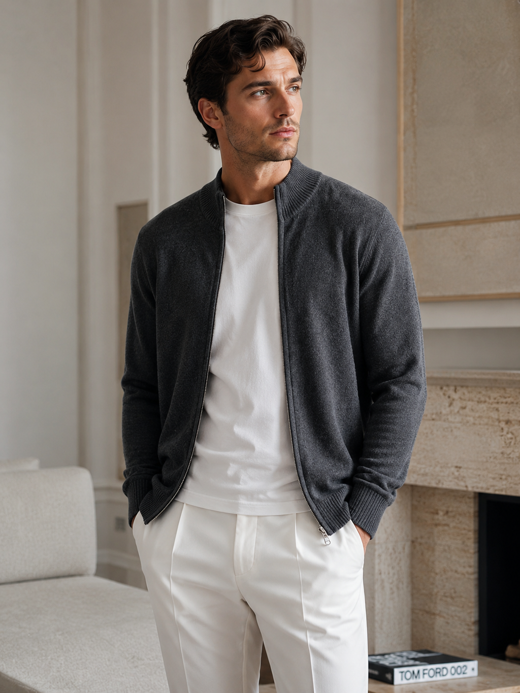 Foundry Wool Zip Vest