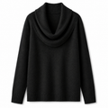 Luna Cable Knit Coltrui in Zwart - Studio