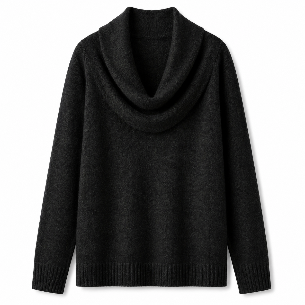 Luna Cable Knit Coltrui in Zwart - Studio