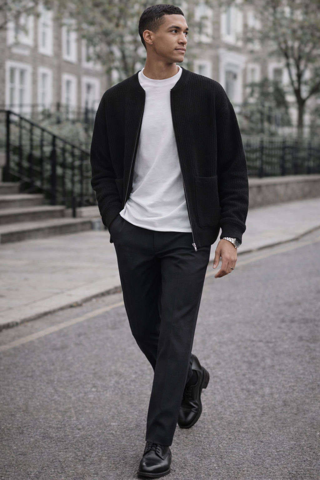 Milano Knit Zip Cardigan