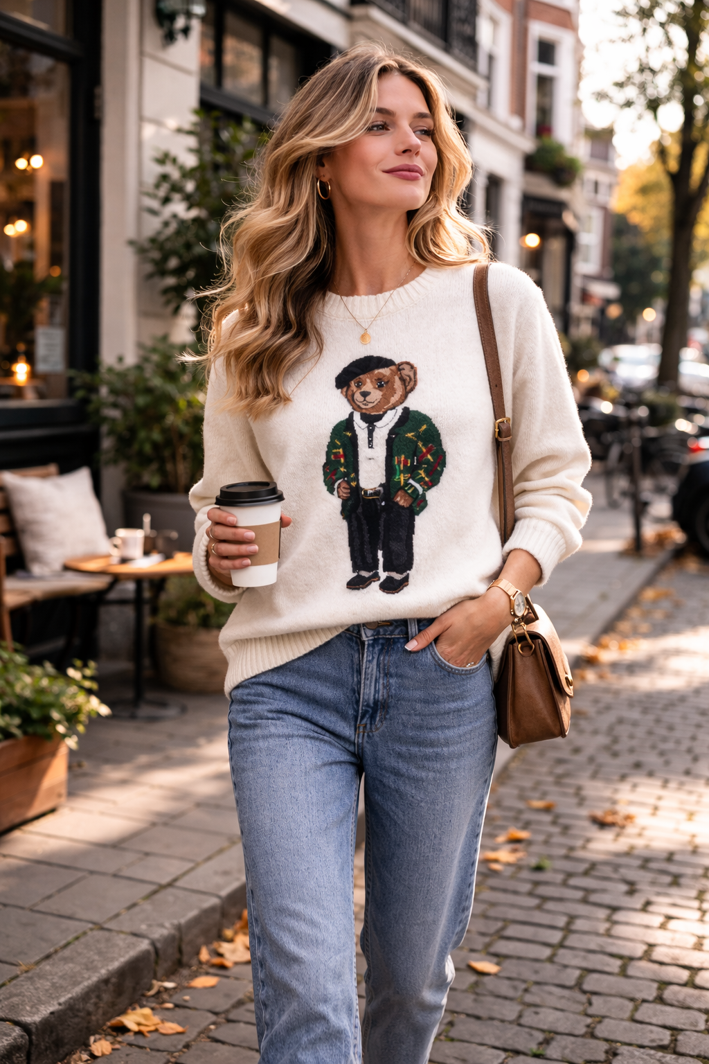 Gentleman Bear Knit Sweater