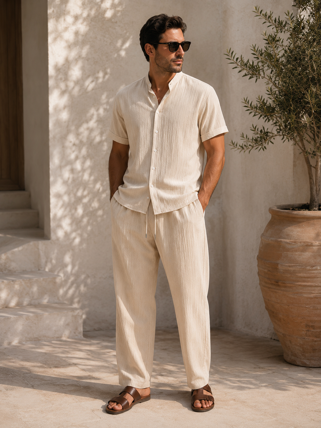 Riviera Jersey Tee & Shorts Set