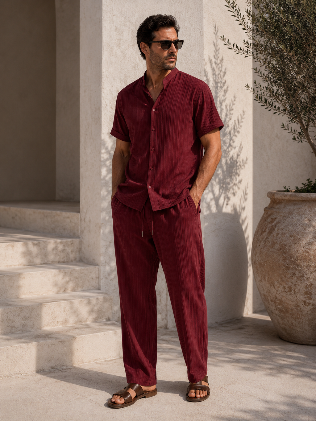 Riviera Jersey Tee & Shorts Set