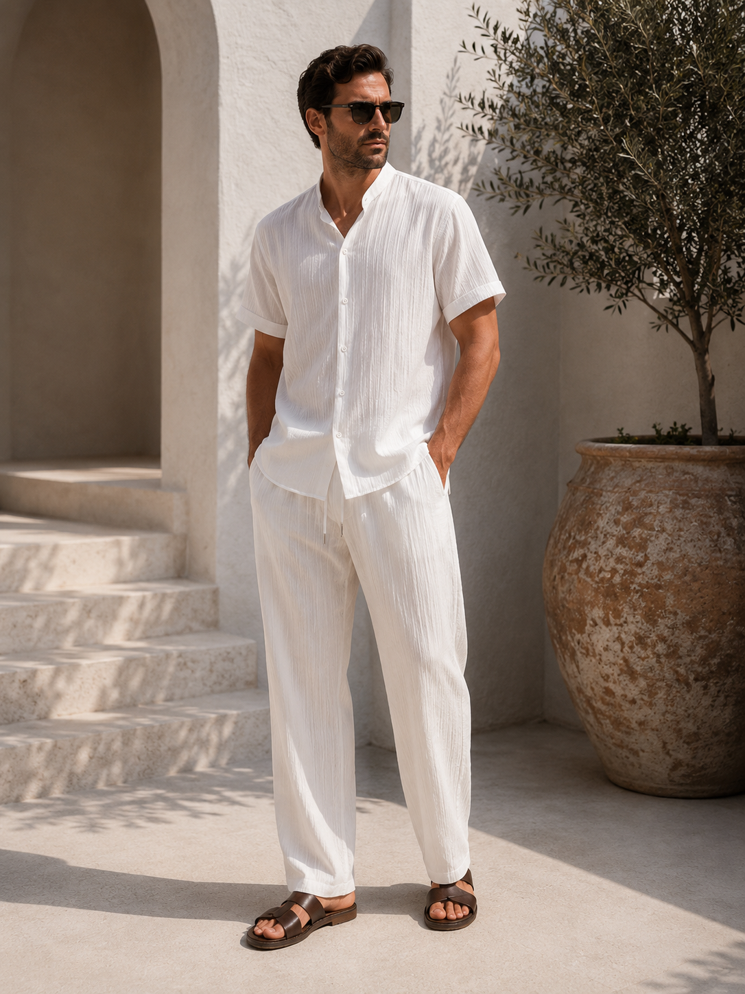 Riviera Jersey Tee & Shorts Set
